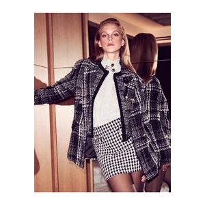 Koton Melis Agazat X - Pearl Detailed Mini Tweed Skirt