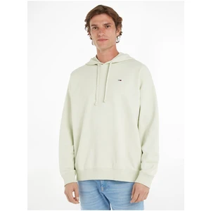 Mentolová pánská mikina Tommy Jeans OVZ College Hoodie - Pánské