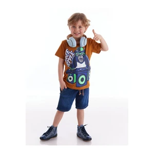 Mushi Dj Boy Tshirt-Jeans Shorts Set