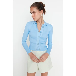 Trendyol Blue Basic Knitwear Cardigan