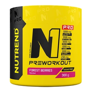 Nutrend N1 Pro podpora športového výkonu s kofeínom príchuť Forest Berries 300 g