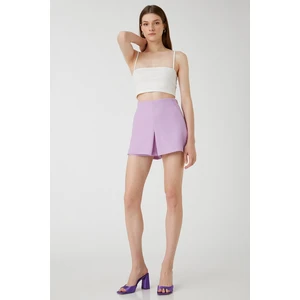 Koton Mini Shorts Skirt With Pocket Pleated