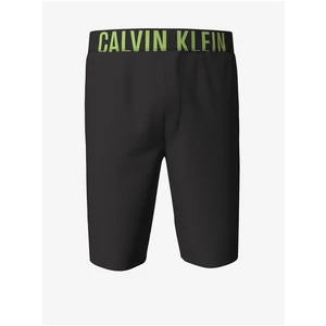 Pyžamové šortky Calvin Klein Underwear pánske, čierna farba, jednofarebná