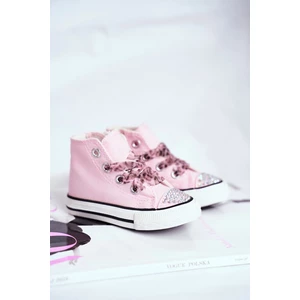 Children's Sneakers High Pink Smile