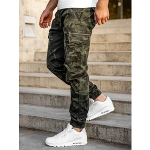 Khaki spodnie joggery bojówki męskie Denley CT6025S0