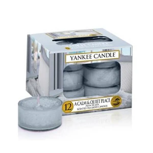 Yankee Candle A Calm & Quiet Place čajová sviečka 12 x 9.8 g
