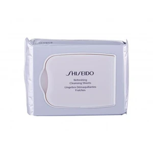 Shiseido Refreshing Cleansing Sheets 30 ks čistiace obrúsky pre ženy na veľmi suchú pleť; na rozjasnenie pleti