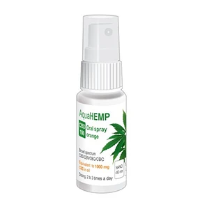 OVONEX AquaHEMP spray ORANGE broad spectrum CBD 100 - 25 ml