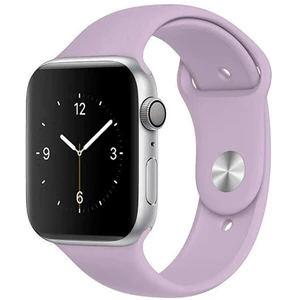 4wrist Silikonový řemínek pro Apple Watch - Světle fialový 38/40 mm - S/M