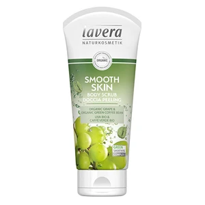 Lavera Tělový peeling Smooth Skin Bio hroznové víno a Bio zelená káva (Body Scrub) 200 ml