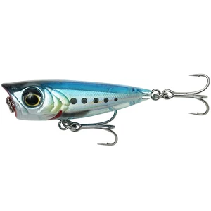 Savage gear wobler 3d minnow popper ghost sardine - 4,3 cm 4 g