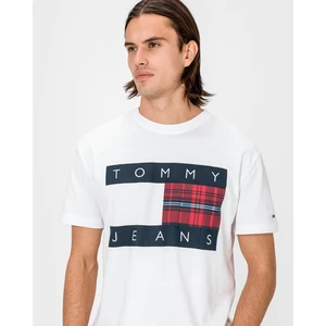 Plaid Centre Flag T-shirt Tommy Jeans - Mens