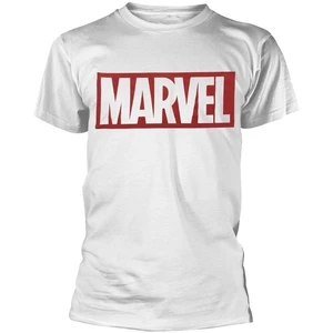 Marvel T-shirt Comics Logo Blanc XL