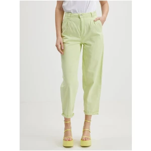 Light Green Wide Pants Noisy May Lou - Women