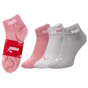 Calzini da donna Puma Puma_Socks_887498_11_3Pack_Pink/White/Grey