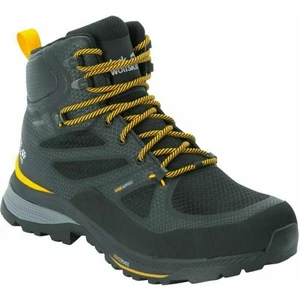 Jack Wolfskin Pánské outdoorové boty Force Striker Texapore Mid M Black/Burly Yellow 42,5