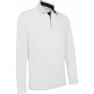 Callaway Mens Long Sleeve Performance Polo Alb luminos L