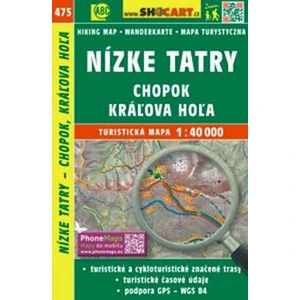 Nízké Tatry, Chopok, Káľova Hoľa 1:40 000