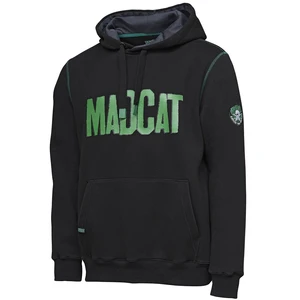 Madcat mikina mega logo hoodie black caviar - m