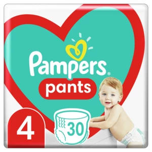 PAMPERS Pants plienkové nohavičky veľ. 4, 30 ks, 9-15 kg