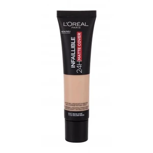 L´Oréal Paris Infaillible 24H Matte Cover 115 Golden Beige podkład o przedłużonej trwałości dla uzyskania matowego efektu 30 ml