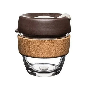 Cestovný hrnček s viečkom KeepCup Brew Cork Edition Almond, 227 ml