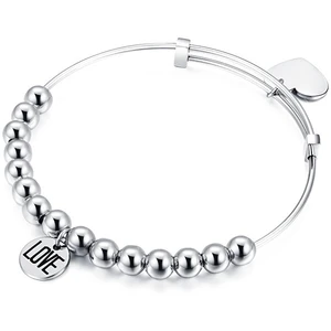 S`Agapõ Oceľový náramok Happy Love SHAD05