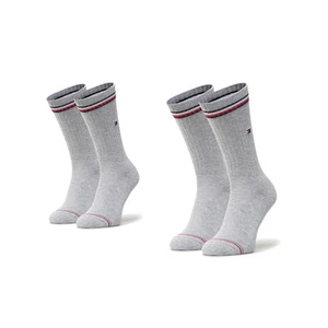 2PACK men's socks Tommy Hilfiger high gray (100001096 085)