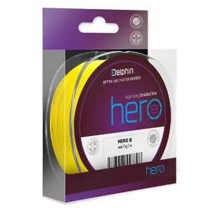 Delphin splétaná šňůra hero 8 fluo žlutá 1000 m - 0,20 mm 14,1 kg