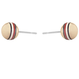 Tommy Hilfiger Bronzové náušnice kôstky z ocele 2780519