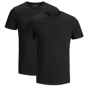 Set of two black basic short sleeve t-shirts Jack & Jones Basic