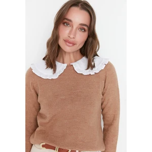 Trendyol Sweater - Brown - Regular fit