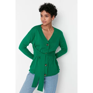 Trendyol Cardigan - Green - Slim fit