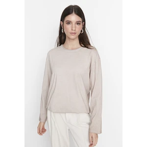 Trendyol T-Shirt - Beige - Boyfriend