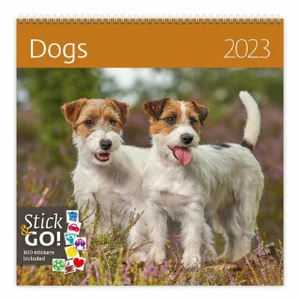 Kalendář nástěnný 2023 - Dogs, plánovací