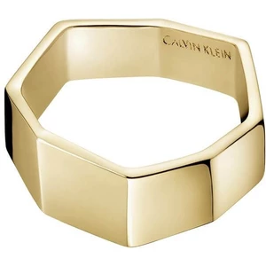 Calvin Klein Štýlový pozlátený prsteň Origami KJATJR10010 54 mm