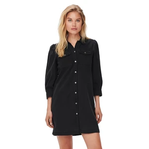 ONLY Dámské šaty ONLFELICA Relaxed Fit 15227104 Washed Black L