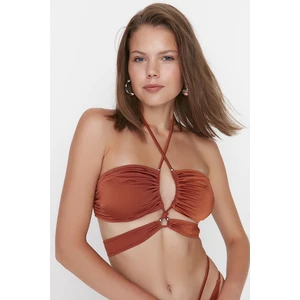 Trendyol Bikini Top - Red - Plain