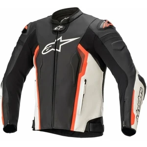 Alpinestars Missile V2 Leather Jacket Black/White/Red Fluorescent 48 Blouson de cuir