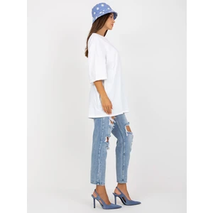 Basic white casual blouse