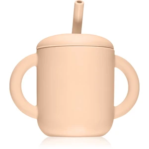 Mushie Training Cup with Straw hrnek s brčkem Blush 175 ml