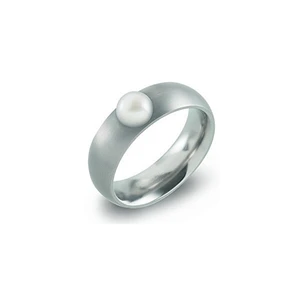 Boccia Titanium Titanový prsten s perlou 0102-15 53 mm