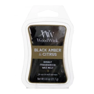 WoodWick Black Amber & Citrus 22,7 g vonný vosk unisex