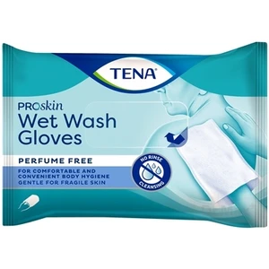 Mycí vlhčená žínka TENA Wet Wash Glove, 8 ks