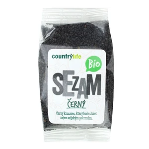 Country Life Sezam čierny nelúpaný BIO 100 g