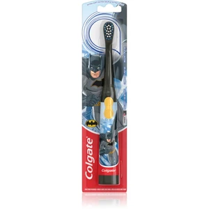 Colgate Kids Batman bateriový dětský zubní kartáček extra soft Silver