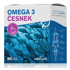 Nef de Santé Omega 3 česnek 90 kapslí