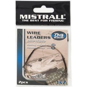 Mistrall ocelové lanko wire leaders 25 cm-11 kg