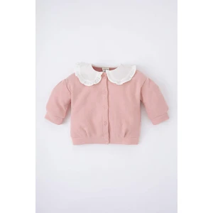 DEFACTO Baby Girls Big Collar Cardigan