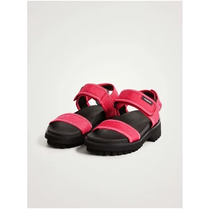 Růžové dámské sandály Desigual Track Sandal - Dámské